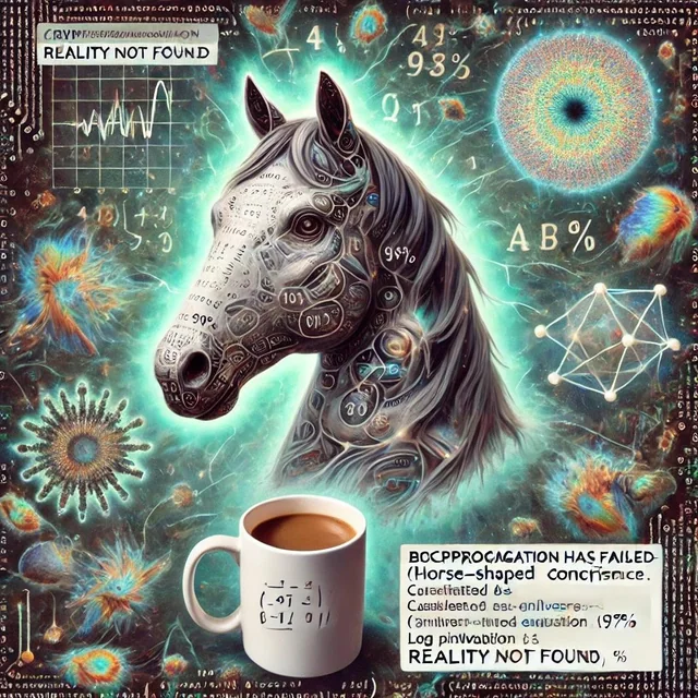 AI Glitchcore horse — Reality Not Found